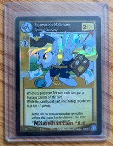 2014 MANEHATTAN EQUESTRIAN MAILMARE MY LITTLE PONY TCG CCG PF1 PROMO CARD - Picture 1 of 3