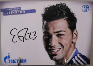 FC Schalke 04 Emin Yalin Autogrammkarte Handsigniert 2009/2010 #FP310 - Bild 1 von 2
