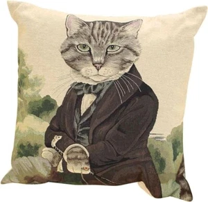 Mars und More Gobelin Kissen Katze Graf - Bild 1 von 1