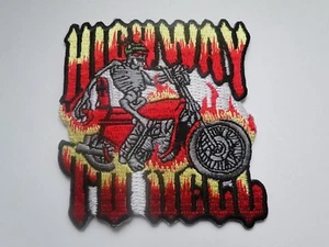 Biker Aufnäher Highway to Hell  ca 7,5 x  8 cm - Bild 1 von 1