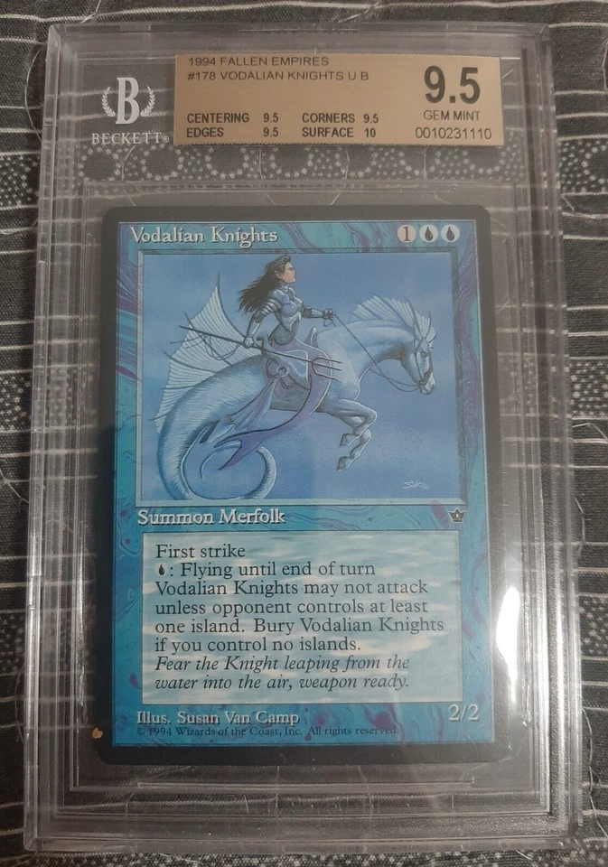 = Vodalian Knights (Fallen Empires) = BGS 9.5Q+ MTG Magic the Gathering - Image 1 of 4