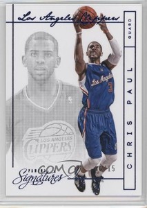 2013-14 Panini Signatures Blue /15 Chris Paul #64