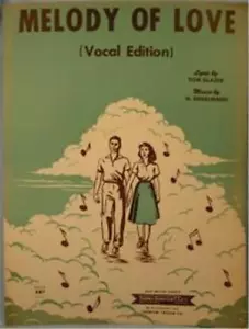 Vintage Sheet Music Melody Of Love 1954 Voice Guitar Piano - Picture 1 of 3