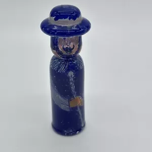 Vera Walther Germany Hand Painted Signed Vtg Art Glass 5” Man W/ Hat Figurine - Picture 1 of 16