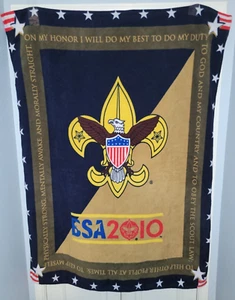 BSA 2010 - On my honor - Fleece Blanket - approximate size 44 X 60 - Picture 1 of 1