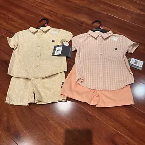 Modern Moments by Gerber Toddler Boy Woven Shirt and Short, Size 18M Two Sets - Picture 1 of 8