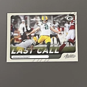 2022 Panini Absolute Football Last Call Mason Crosby #LC-4 Packers - Picture 1 of 6
