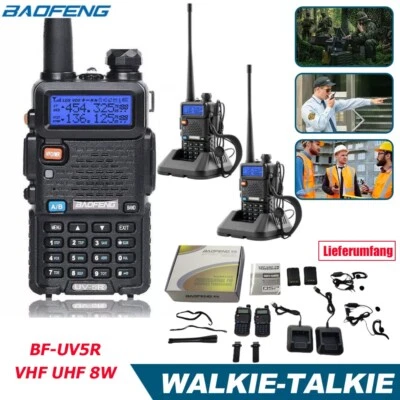 2X BAOFENG BF-UV5R UHF Walkie Talkie 2Wege-Radio 400-520MHz FM-Transceiver 128CH - Bild 1 von 4