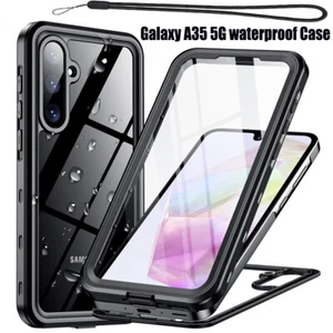 Funda protectora de pantalla militar a prueba de golpes impermeable para Samsung Galaxy A35 - Imagen 1 de 7