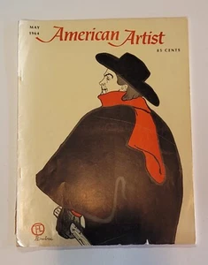 Vintage May 1964 American Artist Magazine Lautrec Rare Cover Canva Skin Ads - Foto 1 di 9