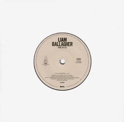 LIAM GALLAGHER One Of Us Vinyl Record Single 7 Inch Warner 2019 Oasis Indie Rock - Image 1 of 4
