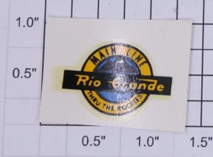Lionel 6657-8 Rio Grande Main Line Water Soluble Decal - Picture 1 of 1