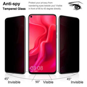 Privacy Anti-Spy Tempered Glass Screen Protector For Huawei Mate 60 50 P40 60 - Picture 1 of 15