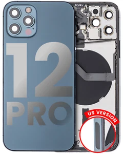 Carcasa trasera con componentes pequeños preinstalados compatible para iPhone 12 Pro - Imagen 1 de 1