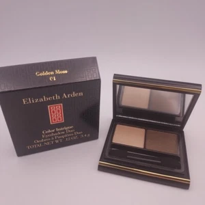 Elizabeth Arden Color Intrigue Eyeshadow Duo GOLDEN MOSS 01 - Picture 1 of 6