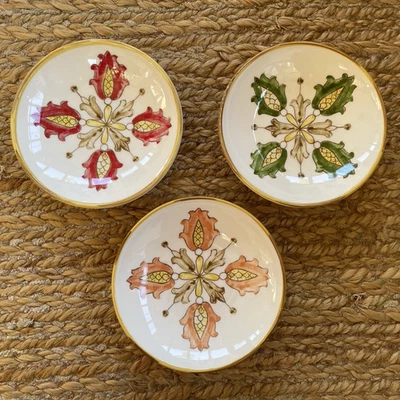 Williams Sonoma 6" Cuencos Poco Profundos Juego de 3 Platos para Sumergir Hecho en Portugal RARO Foto 1 de 4