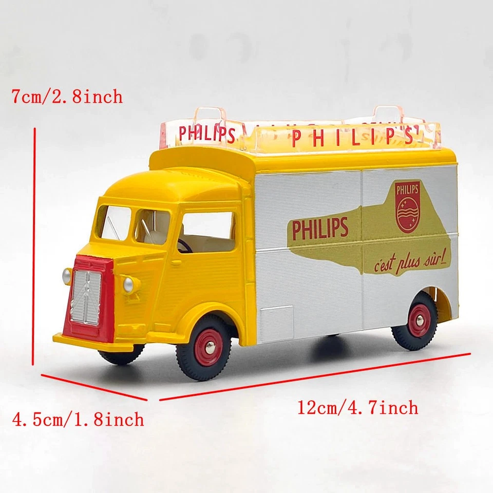 DINKY TOYS 587 Camionnette CITROEN 1200K PHILIPS brinquedo fundido modelo Atlas EUA em escala 1/43 - Imagem 1 de 4