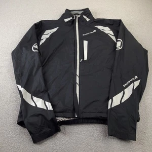 Chaqueta Endura Para Hombres Grande Negra Blanca Ciclismo Bicicleta Biking Ligera Cremallera Completa L - Imagen 1 de 15