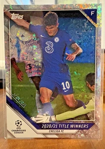 2021-22 Topps UEFA UCL Christian Pulisic #81 Sparkle Foil Chelsea Title Winners - Bild 1 von 2