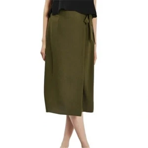 TopShop Armeegrün Bindegürtel Midirock Damengröße 4 Petite - Bild 1 von 8