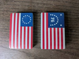 Tarjetas conmemorativas del Bicentenario de 1776 originales y banderas de Estados Unidos de Bennington NUEVAS - Imagen 1 de 3
