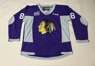 Camiseta deportiva de los Chicago Blackhawks Reebok Hockey Fights Cancer Kane #88 talla 50 Foto 1 de 3