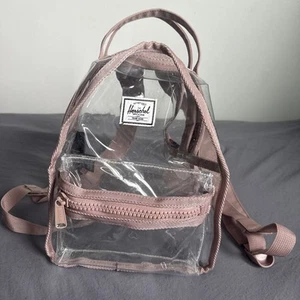 Mochila Herschel Supply Co. Nova Mid-Volume Rosa Transparente Cartera Bolso - Imagen 1 de 10