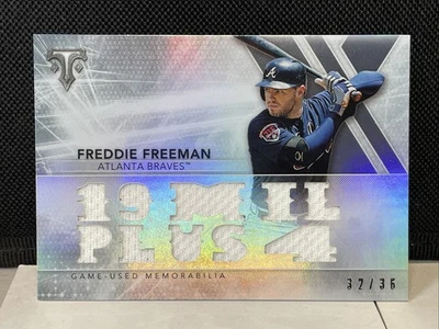 Freddie Freeman 2015 Topps Triple Threads Jersey Relic #/35 19 Mil Plus 4 - Image 1 of 2