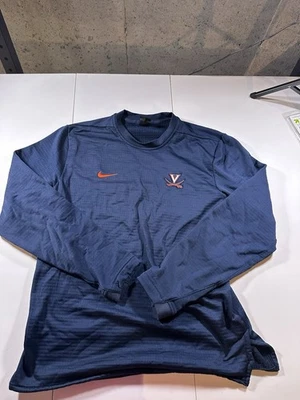 MENS University Of Virginia NAVY BLUE NIKE COACH SWEATSHIRT - Image 1 of 4