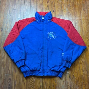 Vintage New York Giants Puffer Jacket Mens Size Medium Logo 7 Full Zip NFL 90s - Picture 1 of 14
