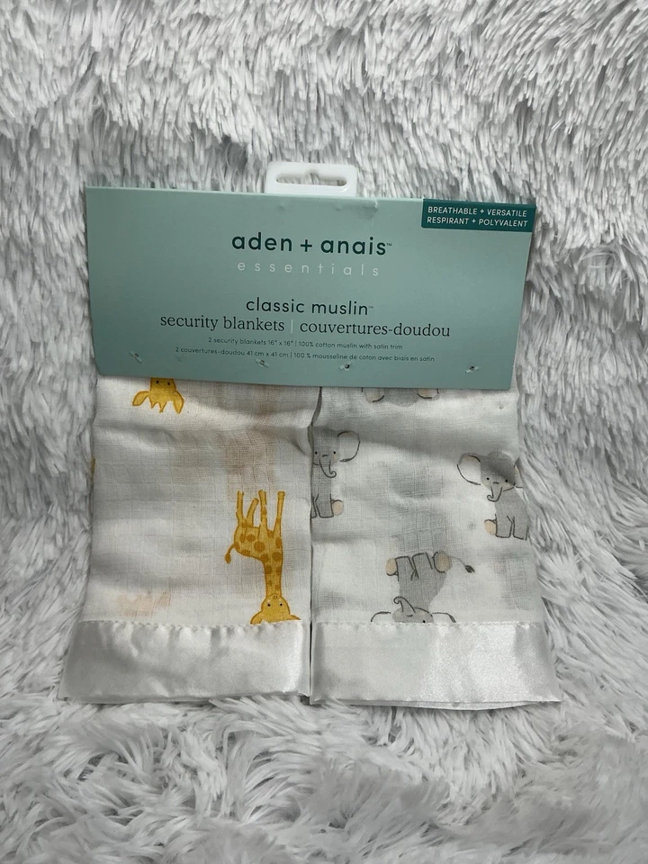 Aden by Aden Anais Issie Security Blanket Super Soft 100 Cotton Muslin 2