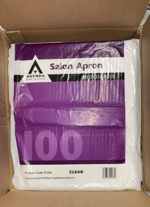AGENDA SALON EINWEGSCHÜRZEN 100ER PACK KLAR 7510A - Bild 1 von 2
