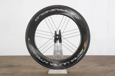 FRONT Campagnolo Bora Ultra WTO 80 Carbon Tubeless Clincher Disc Brake Wheel - Image 1 of 4