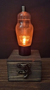 Old Antique Vintage Radio Tube Lighted- Novelty Night Light / LED Desk Lamp - Picture 1 of 3