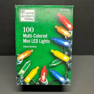 NEW 100 LED Home Accents Multi Colored Mini Lights INDOOR/OUTDOOR NIB - Picture 1 of 5