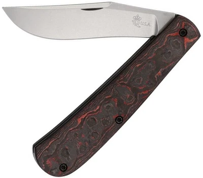 Cuchillo Plegable Queen Mountain Man Trapper CPM MagnaCut Hoja de Acero Mango CF Foto 1 de 2