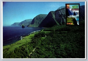 #4060 Wonders of America Highest Sea Cliffs Maxi Card - Picture 1 of 2
