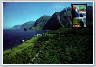 #4060 Wonders of America Highest Sea Cliffs Maxi Card - Image 1 of 2