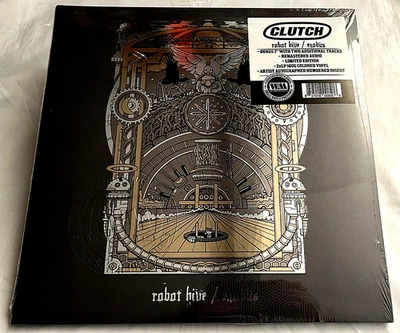Clutch Robot Hive / Exodus 2XLP Color Vinyl 180G Autographed Insert Bonus 7" NEW - Image 1 of 4