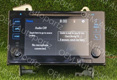 Receptor de radio Toyota Sienna 2015-2018 con pantalla 86100-08063 OEM 510157 usado Foto 1 de 4