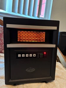 Comfort Glow Tabletop Infrared Quartz Heater, 4 Heating Elements, Remote Control - Picture 1 of 9