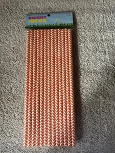 Plastic Free Biodegradable Paper Straws PACK OF 25 - Picture 1 of 3