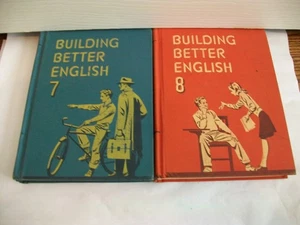 2 books-Building Better English Grade 7 & 8, By Harry Greene (1947) Hardcovers - Picture 1 of 10