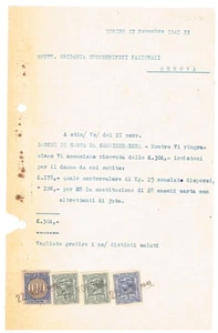 1942 QXD3189 Trade Entry Stamp Document - Picture 1 of 1