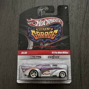 Hot Wheels Phil's Garage Real Riders '41 Pro Mod Willys 20/39 PURPLE BLACK 1231 - Picture 1 of 5