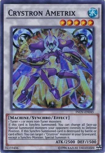 Crystron Ametrix - INOV-EN045 - Super Rare - Unlimited Edition Near Mint Yugioh! - Image 1 of 1
