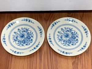 Sado International Salatteller 8" Portugal blau weiß Steinzeug 2er Set Vintage - Bild 1 von 6