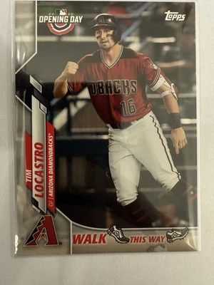 2020 Topps Opening Day Tim Locastro Walk This Way Insert 1:341 Packs - Image 1 of 2