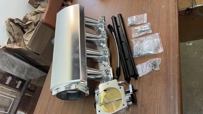 Colector de admisión 102 mm de alto LS1 LS2 LS6 4,8 L 5,3 L 5,7 L con cuerpo de acelerador de riel de combustible Foto 1 de 4