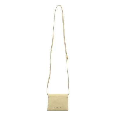 Mini bolso de hombro de cuero blanco Marni 2023aw Prisma para mujer mini Foto 1 de 4